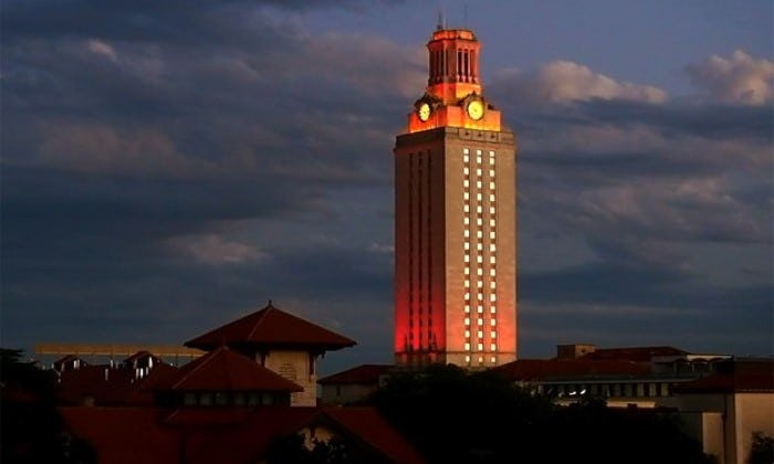 UT Tower orange